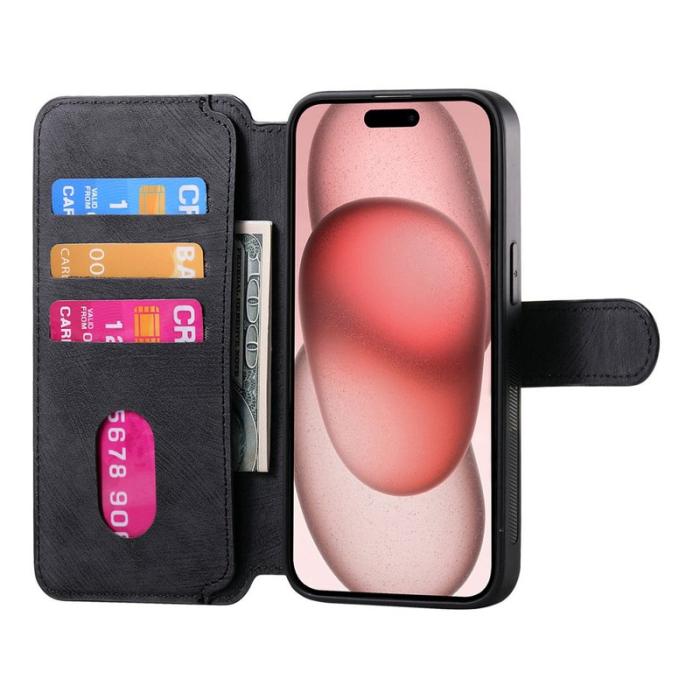 CASENEO - CASENEO iPhone XS Max Plånboksfodral Konstläder - Svart