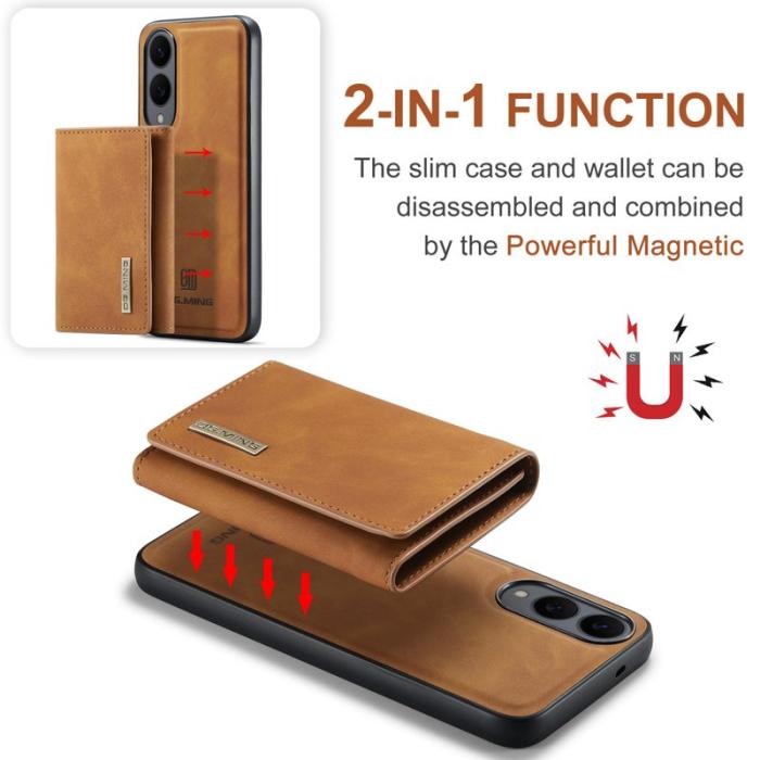 DG.MING - DG.MING M1 Series Mobilskal till Samsung Galaxy S25 Edge Kickstand Brun
