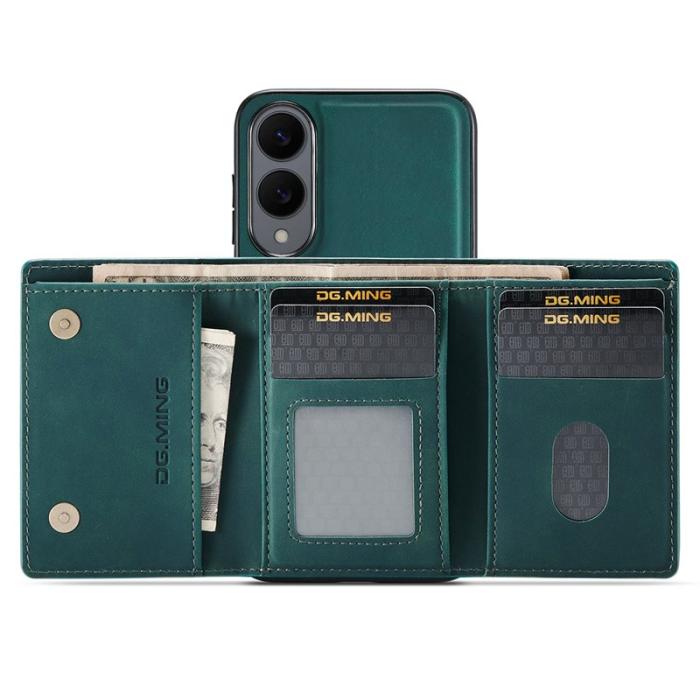 DG.MING - DG.MING M1 Series Mobilskal till Samsung Galaxy S25 Edge Kickstand Grön