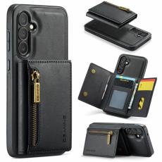 DG.MING - DG.MING Serie Mobilskal till Samsung Galaxy S25 FE Konstl&auml;der Magnetisk Svart