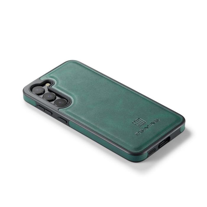 DG.MING - DG.MING Mobilskal till Samsung Galaxy S23 Läder Coated PC+TPU - Grön