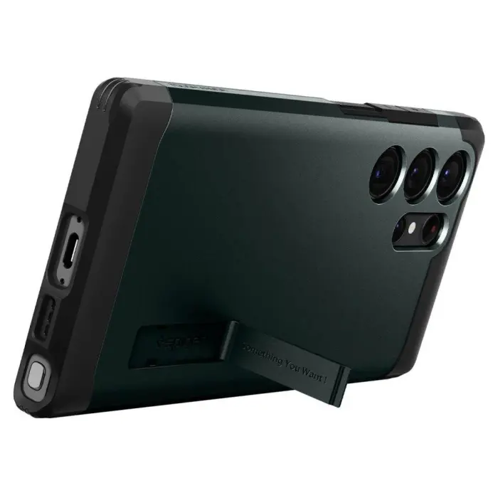 UTGATT - Spigen Galaxy S23 Ultra Skal Tough Armor - Abyss Grön