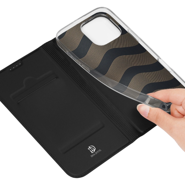 Dux Duci - Dux Ducis iPhone 16 Pro Plånboksfodral Skin Pro - Svart