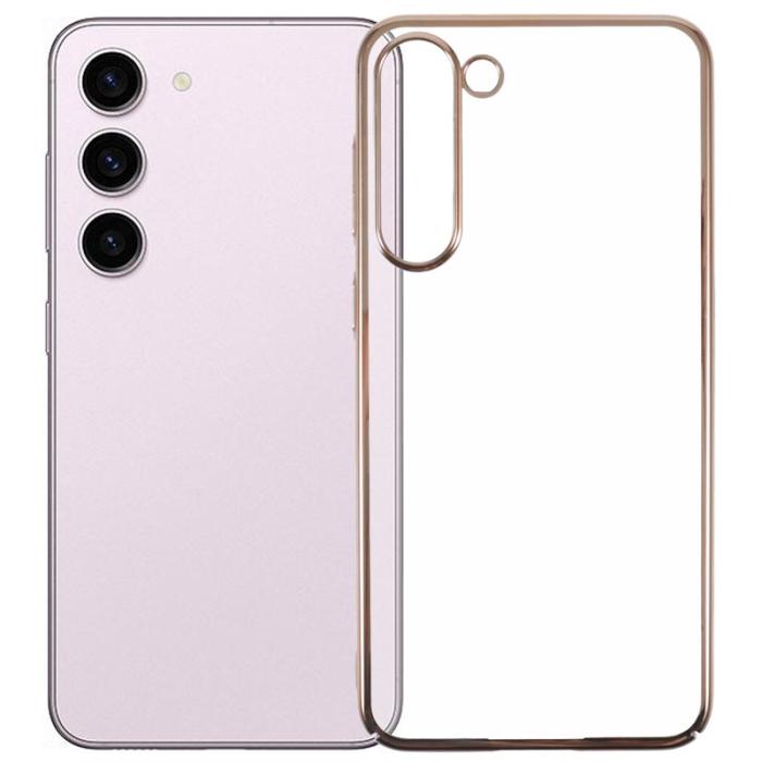 X-Level - X-LEVEL Mobilskal till Samsung Galaxy S23 Hård PC Transparent Guld