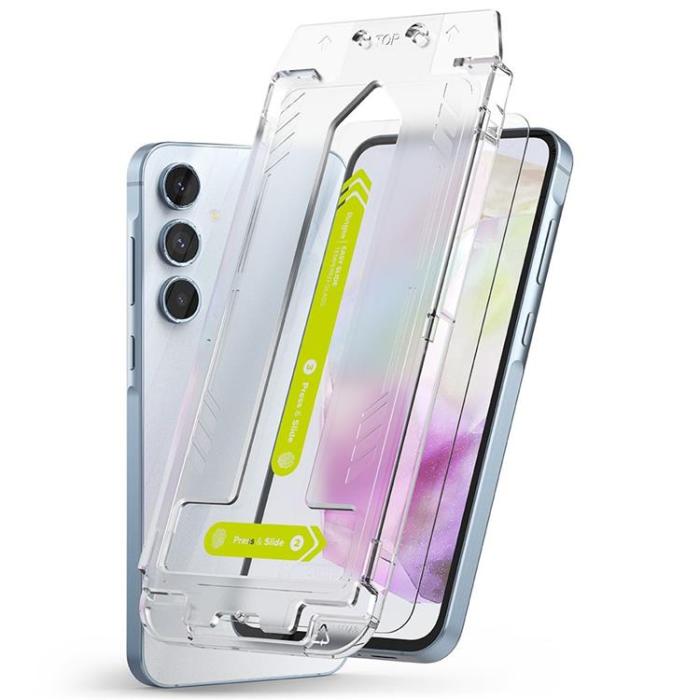 Ringke - [2-Pack] Ringke Galaxy A35 5G Härdat Glas Skärmskydd Easy Slide - Clear