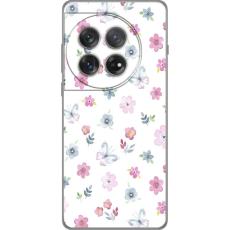 iSecrets - Mobilskal till OnePlus 12 med Blommor och fj&auml;rillar