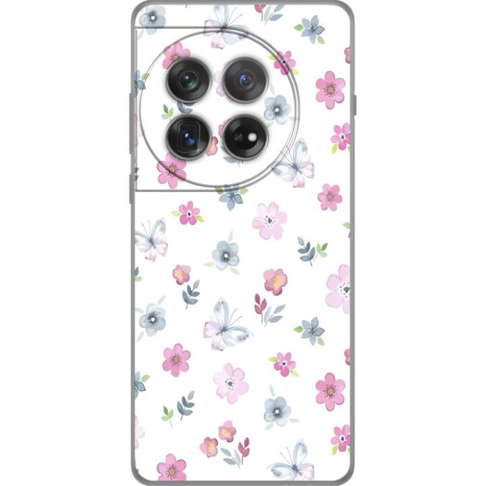 iSecrets - Mobilskal till OnePlus 12 med Blommor och fjärillar