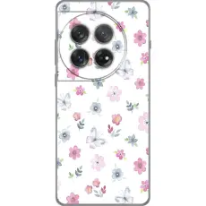 iSecrets - Mobilskal till OnePlus 12 med Blommor och fjärillar