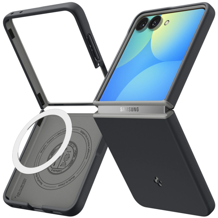 Spigen - Spigen Mobilskal För Galaxy Z Flip 8 Magsafe Nano Pop - Svart Sesame