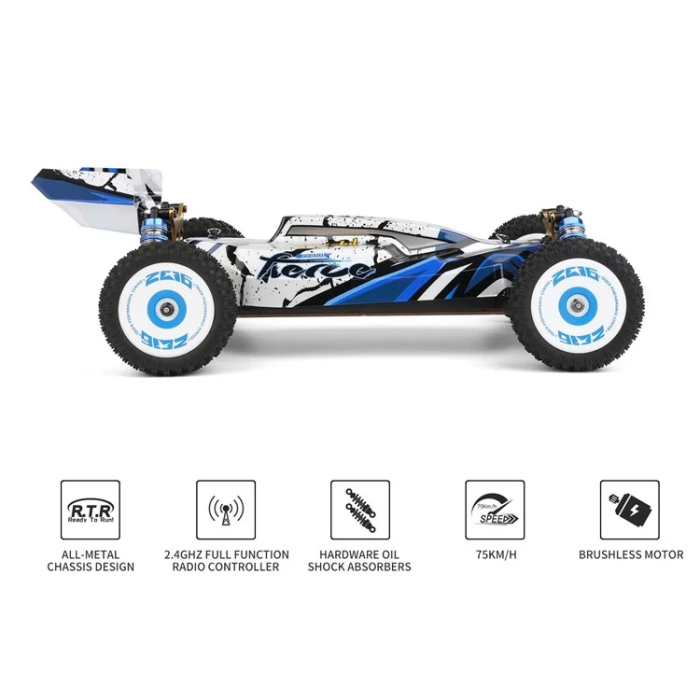 OEM - WLTOYS 1/12 2.4GHz Racerbil Off-Road RC Car Crawler 75km/h