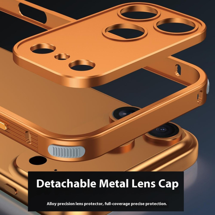 A-One Brand - iPhone 17 Pro Mobiskal Bumper Aluminium Alloy - Orange
