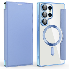 A-One Brand - Galaxy S25 Ultra Plånboksfodral MagSafe RFID Blocking - Blå