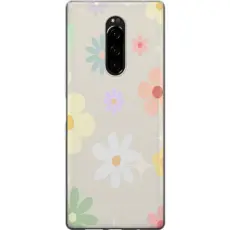 Gustaf - Mobilskal till Sony Xperia 1 med fejdande blommor