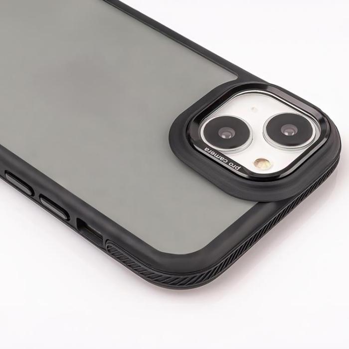 OEM - iPhone 12/12 Pro Mobilskal Crystal Black - Svart