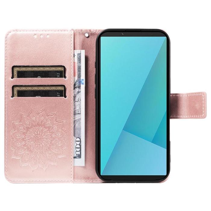 A-One Brand - Sony Xperia 10 VII Plånboksfodral Sunflower Imprinted - Roséguld