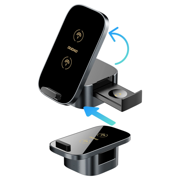 Dudao - Dudao 3-in-1 Trådlös Laddare Induktionsladdare 15W Mobil/Smartwatch/Hörlurar