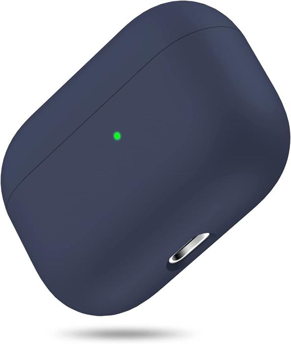 UTGATT1 - Airpods Pro 1 Skal Liquid Silicone - Mörkblå
