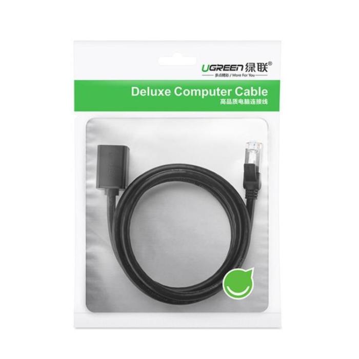 Ugreen - Ugreen RJ45 Förlängning Ethernet Cat 6 FTP Kabel 5m - Svart