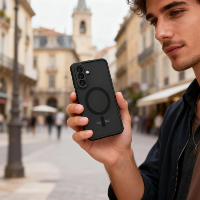 Ringke - Tech-Protect Mobilskal För Galaxy A57 5G Magsafe Magmat - Matte Svart