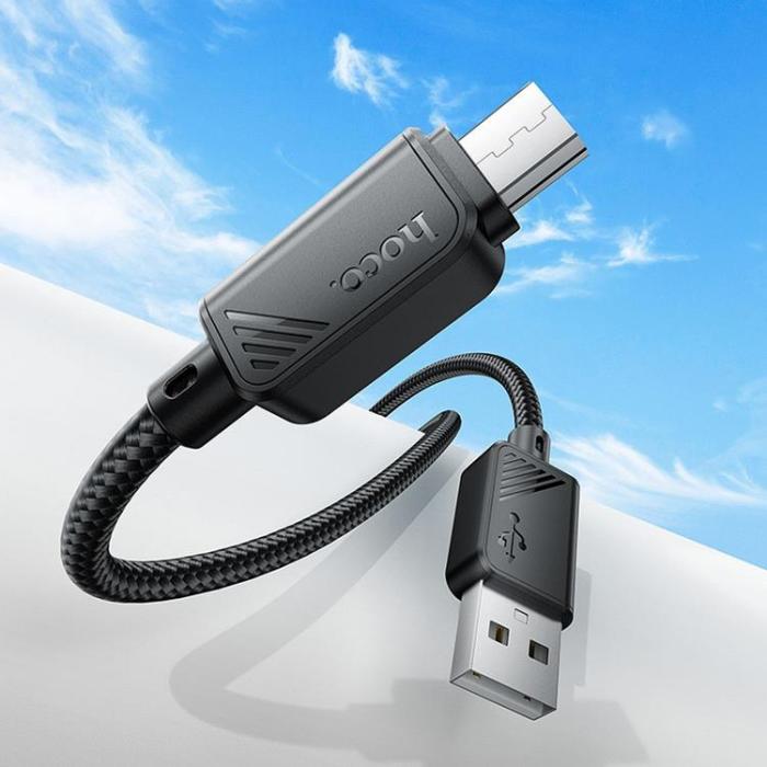Hoco - HOCO USB-A till Micro-USB Kabel 2.4A X113 1 m - Svart