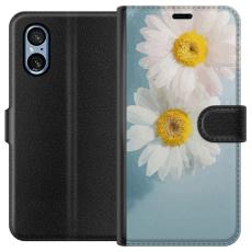 iSecrets - Pl&aring;nboksfodral till Sony Xperia 5 V med Sommarblommor