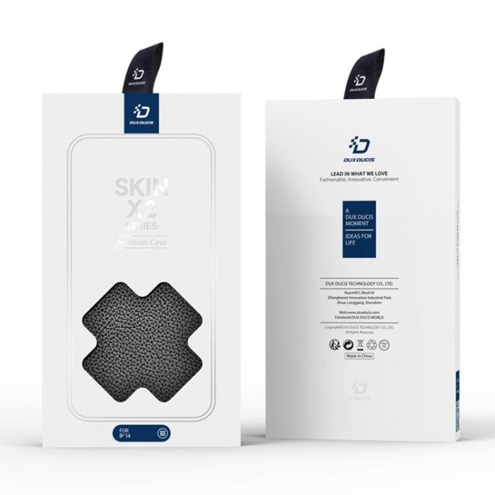Dux Ducis - Dux Ducis iPhone 14 Plus Plånboksfodral Skin X2 - Svart