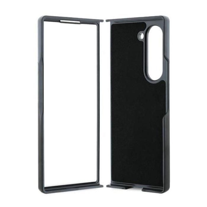 Guess - Guess Galaxy Z Fold 6 Mobilskal Läder 4G Metal Logo - Brun