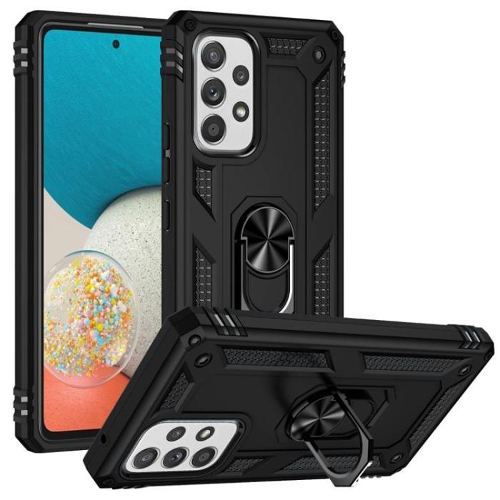 A-One Brand - Ring Kickstand Hybrid Skal Galaxy A53 5G - Svart