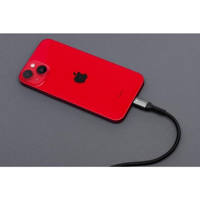 Forcell - Forcell USB-A till Lightning Kabel 12W 3m 2.4A Cafule - Svart