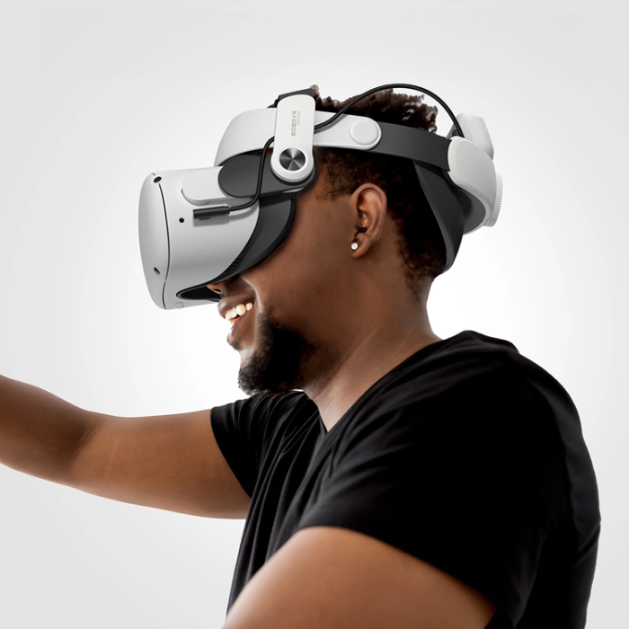 BoboVR - BoboVR Avlastningsrem för Meta Quest 2 VR-glasögon + B2 externt Batteri