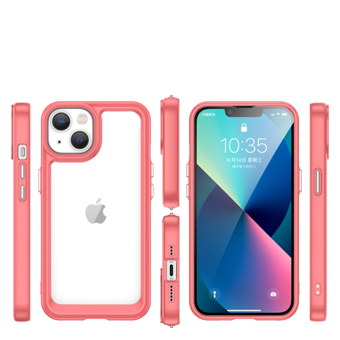 OEM - iPhone 14 Plus Skal Outer Space - Röd