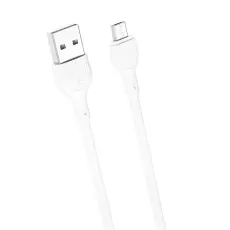 XO - XO USB Till MicroUSB 1m Kabel 2.1A NB200 - Vit