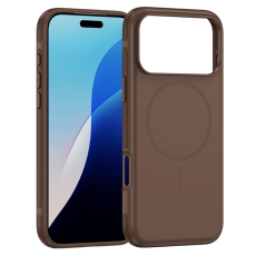 A-One Brand - iPhone 17 Pro Max Mobilskal MagSafe PC + TPU Shockproof - Kaffe