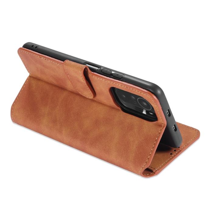 DG.MING - DG.MING Retro Plånboksfodral till Xiaomi Mi 11i / Poco F3 - Brun