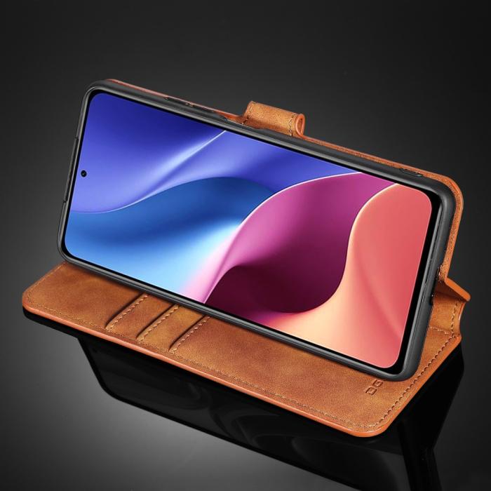 DG.MING - DG.MING Retro Plånboksfodral till Xiaomi Mi 11i / Poco F3 - Brun