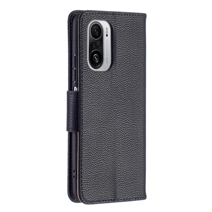 A-One Brand - Litchi Plånboksfodral till Xiaomi Mi 11i / Poco F3 - Svart