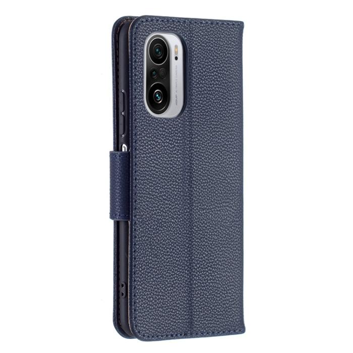 A-One Brand - Litchi Plånboksfodral till Xiaomi Mi 11i / Poco F3 - Blå