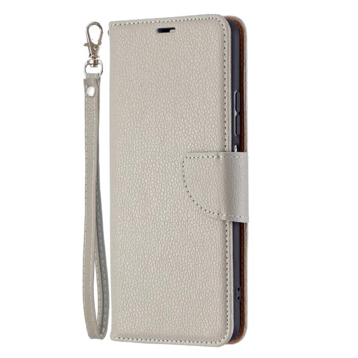 OEM - Litchi Plånboksfodral till Xiaomi Mi 11i / Poco F3 - Grå