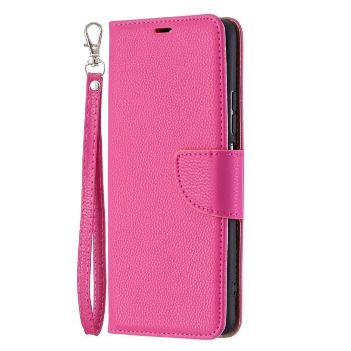 A-One Brand - Litchi Plånboksfodral till Xiaomi Mi 11i / Poco F3 - Magenta