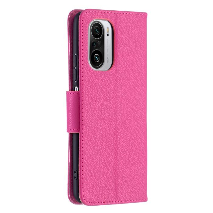 A-One Brand - Litchi Plånboksfodral till Xiaomi Mi 11i / Poco F3 - Magenta