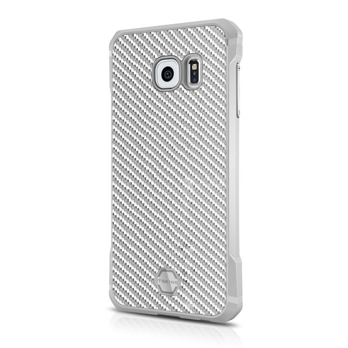 ItSkins - Itskins Atom DLX Skal till Samsung Galaxy S7 Edge - Carbon Vit