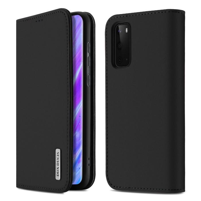 Dux Ducis - Dux Ducis Wish Series Äkta Läderfodral till Galaxy S20 - Svart