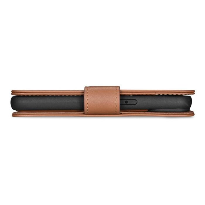 ICARER - iCarer iPhone 14 Pro Plånboksfodral 2in1 Läder - Brun