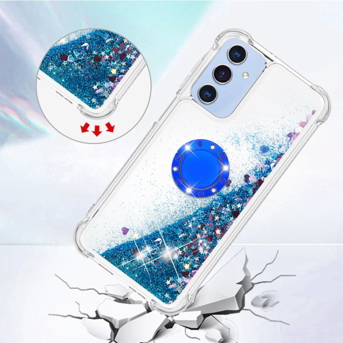 A-One Brand - Galaxy A17/A26 Mobilskal Kickstand Quicksand TPU - Blå
