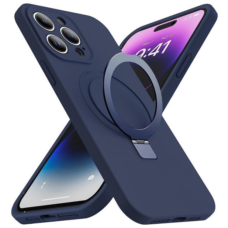 iPhone 14 Pro Mobilskal Magsafe Liquid Silikon - Marinblå | 2353 | AlltMobil