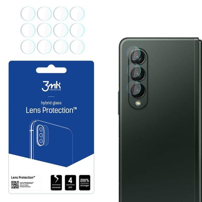 3MK - 3Mk Galaxy Z Fold 3 5G Kameralinsskydd i Härdat Glas