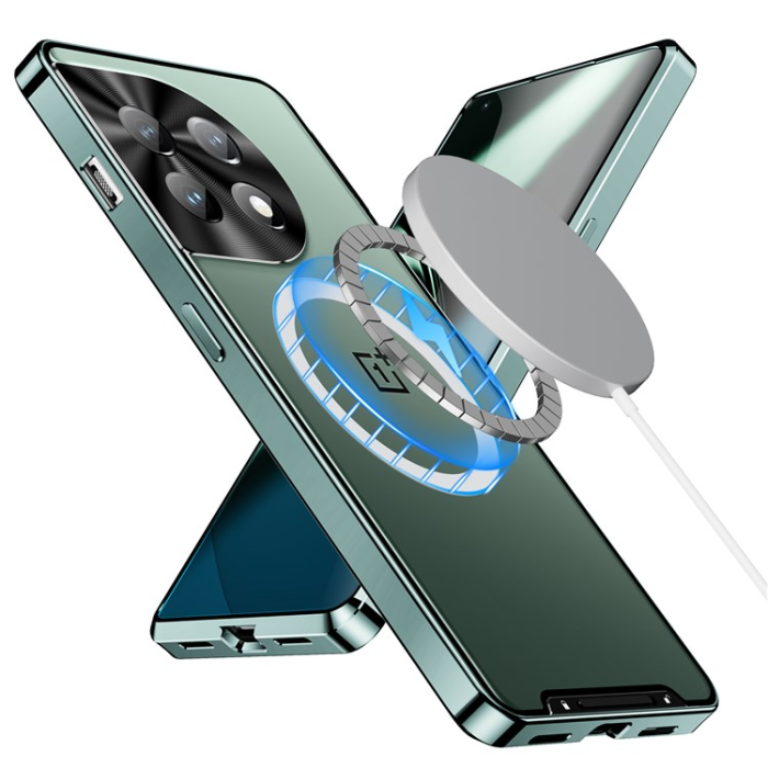 A-One Brand - OnePlus 11 5G Mobilskal Magsafe Metall - Grön