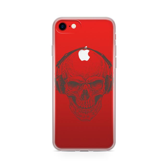 UTGATT5 - Skal till Apple iPhone 7 - Skull with Headphones