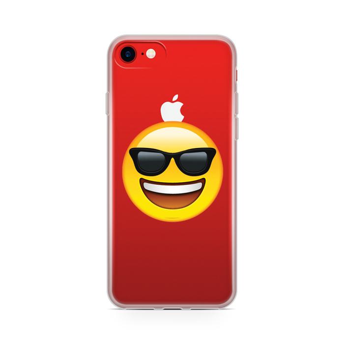 UTGATT5 - Skal till Apple iPhone 7 - Emoji Sun Glasses