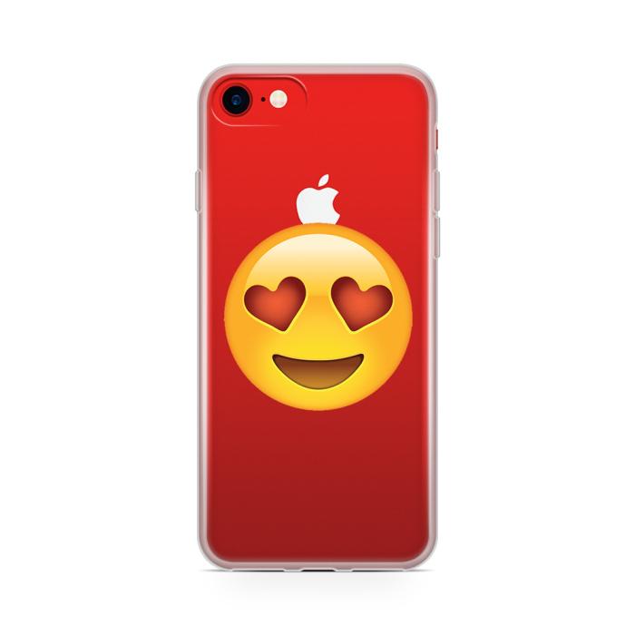 UTGATT5 - Skal till Apple iPhone 7 - Emoji Heart Eyes
